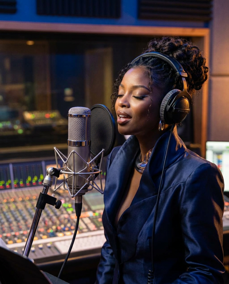 La voix, au studio